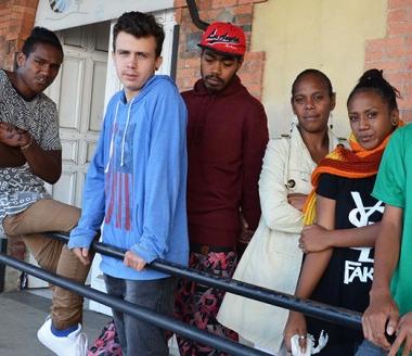 L’équipe projet en compagnie d’Emeline (au premier plan), chef du RCS.